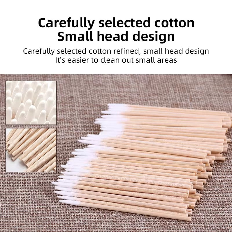 Disposable Thin Wood Cleaning Swabs