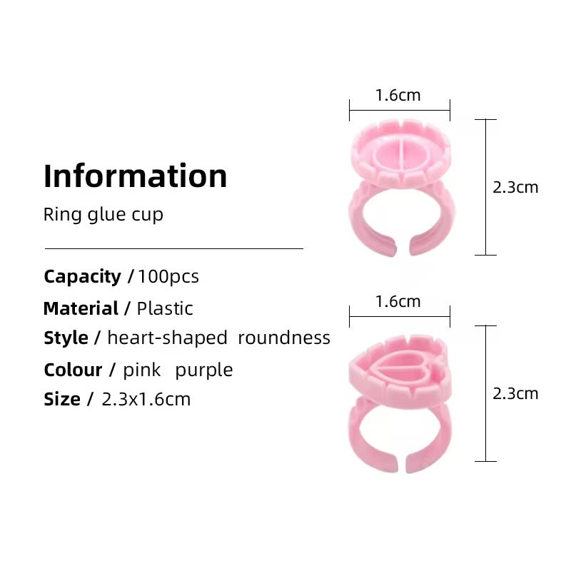 Disposable Lash Glue Ring (Double)