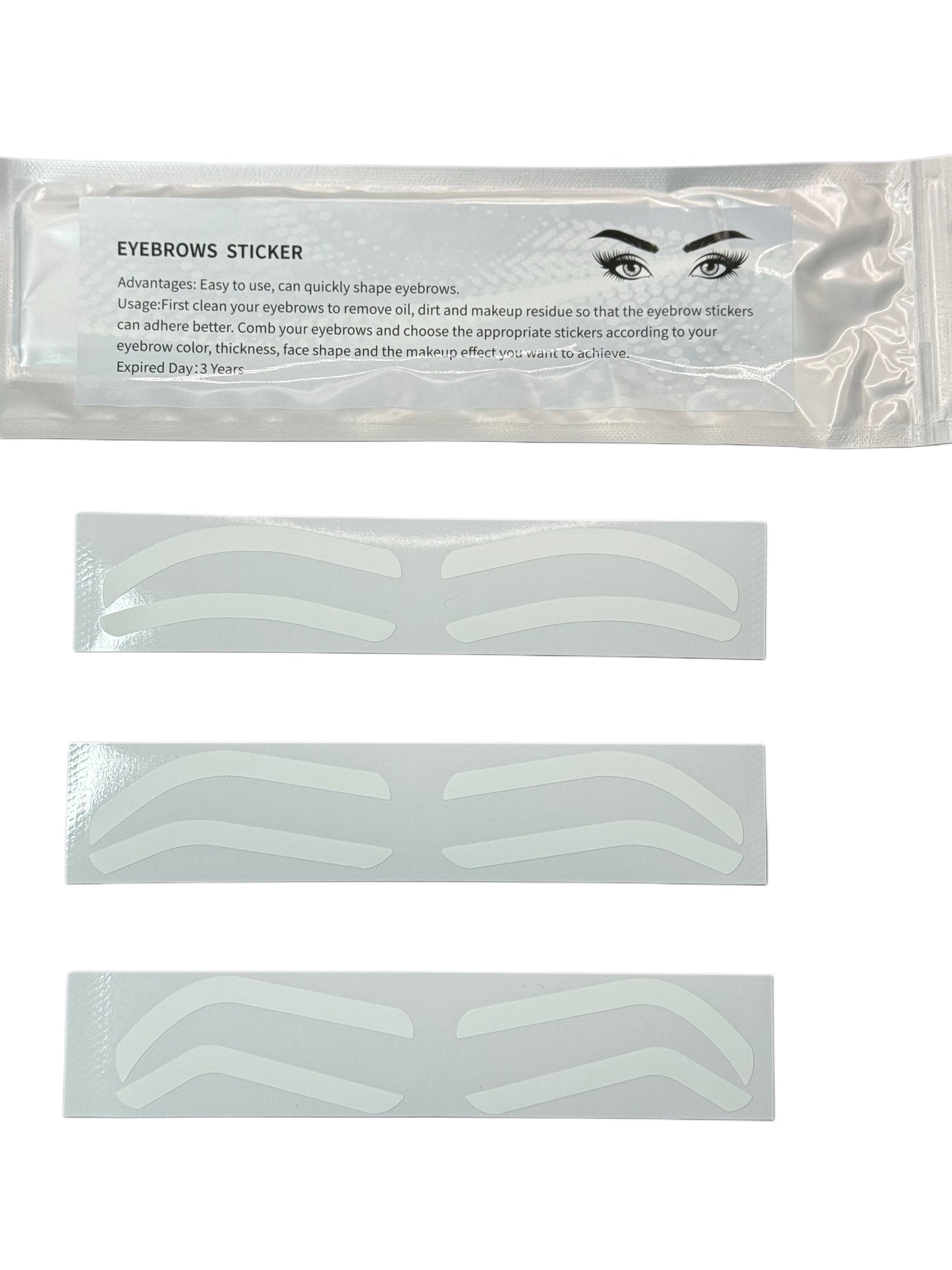 Eyebrow Sticker Stencils (12 Pairs)