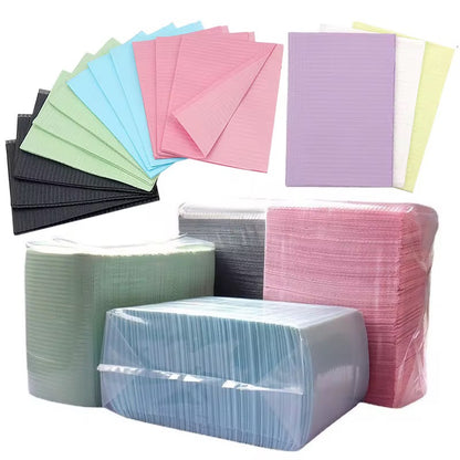 Disposable Cleaning Pads – Waterproof Salon Protection Bibs (125 pcs)